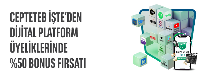 Dijital Platform Üyeliklerinde %50 Bonus Fırsatı